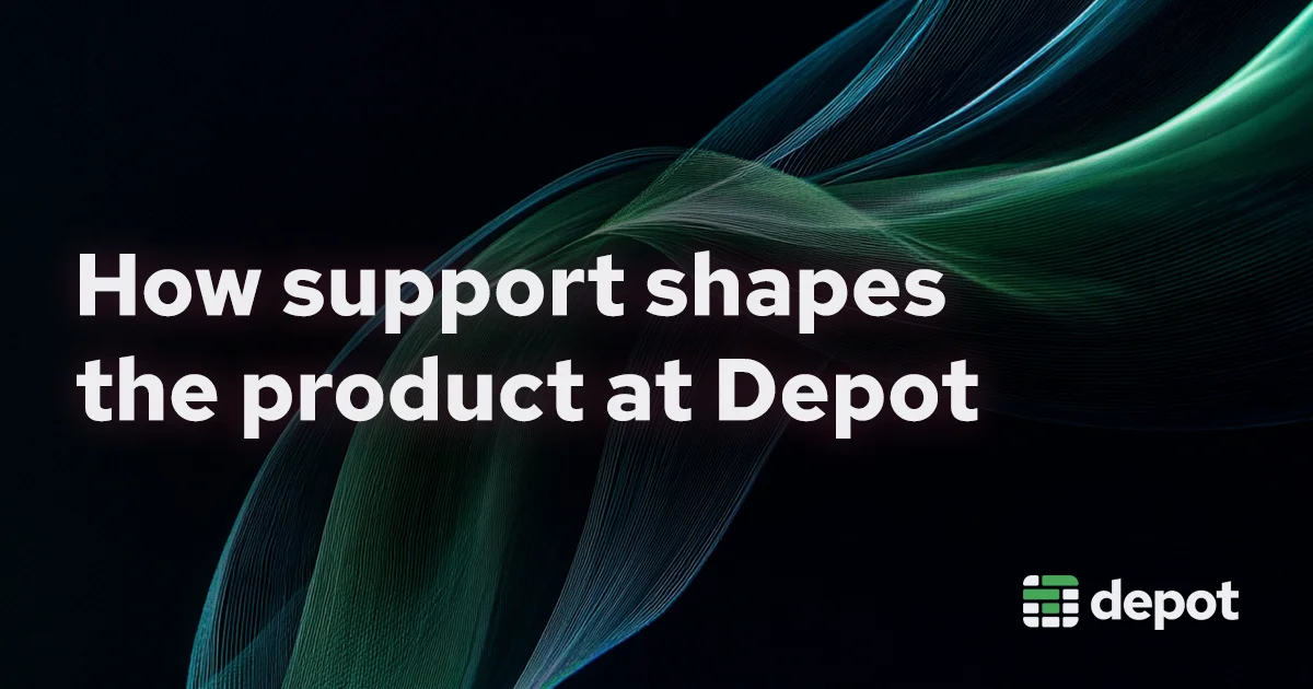 How support shapes the product at Depot banner