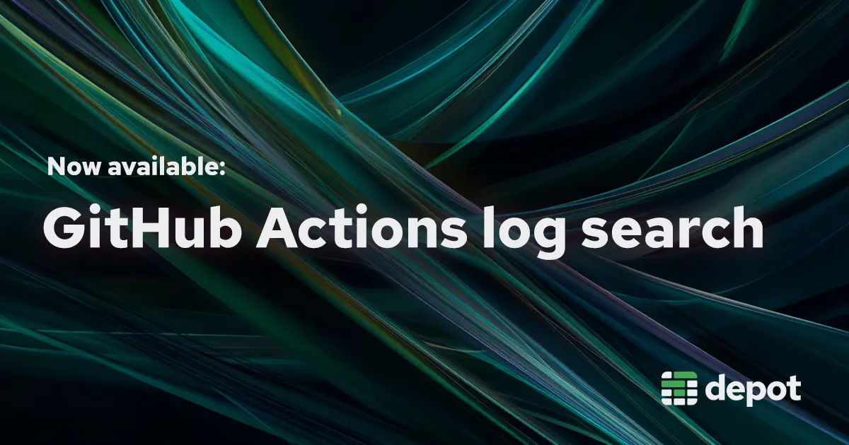 Now available: Github Actions log search banner